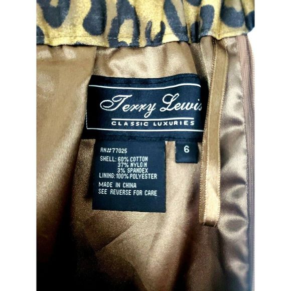 Terry Lewis Classic Luxuries Leopard Pants Pockets - Picture 7 of 8